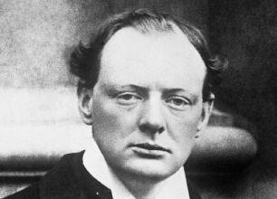 Portrait de Winston Churchill.
